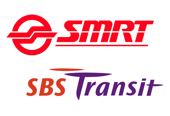 The SMRT Corporation and SBS Transit logos