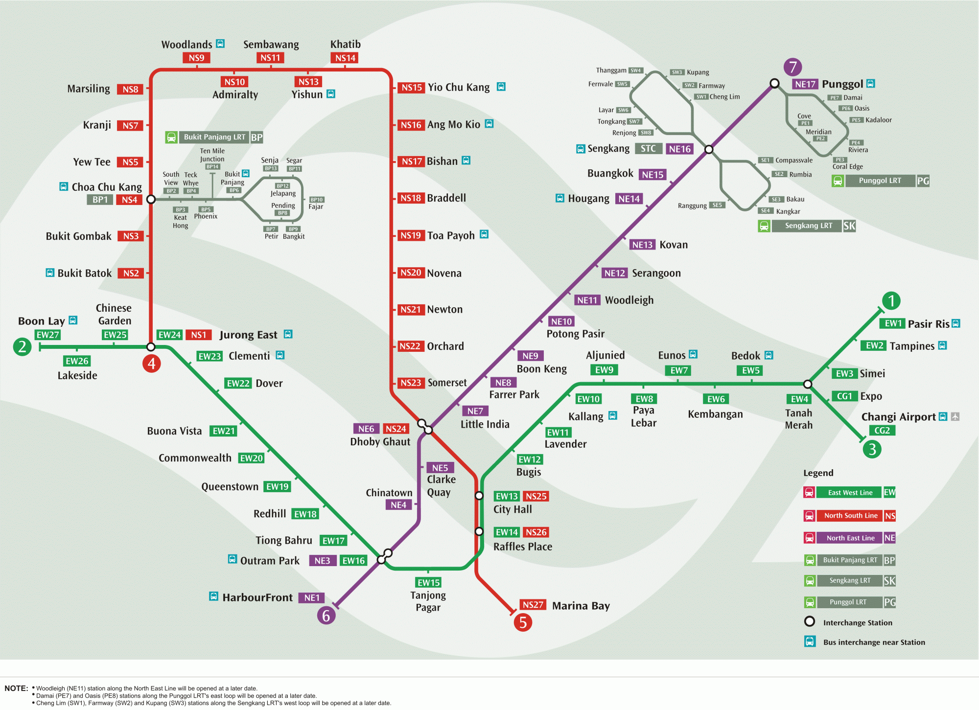 MRT Map from 2006