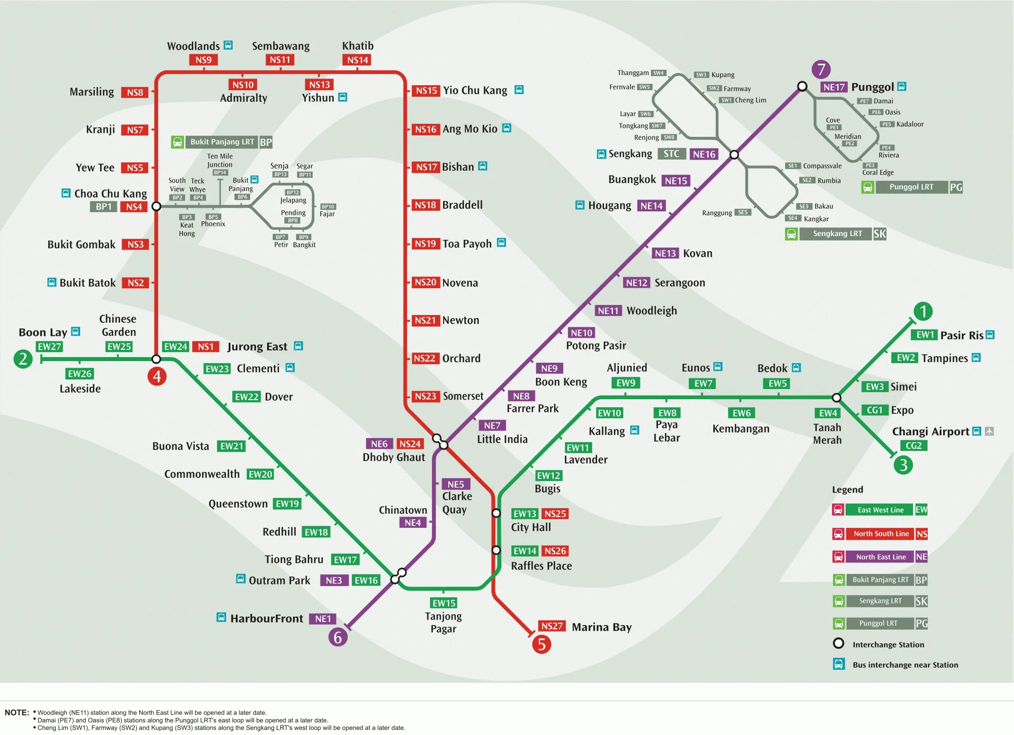 Singapore Metro Map Pdf Map Of Singapore Metro Maps Of The World